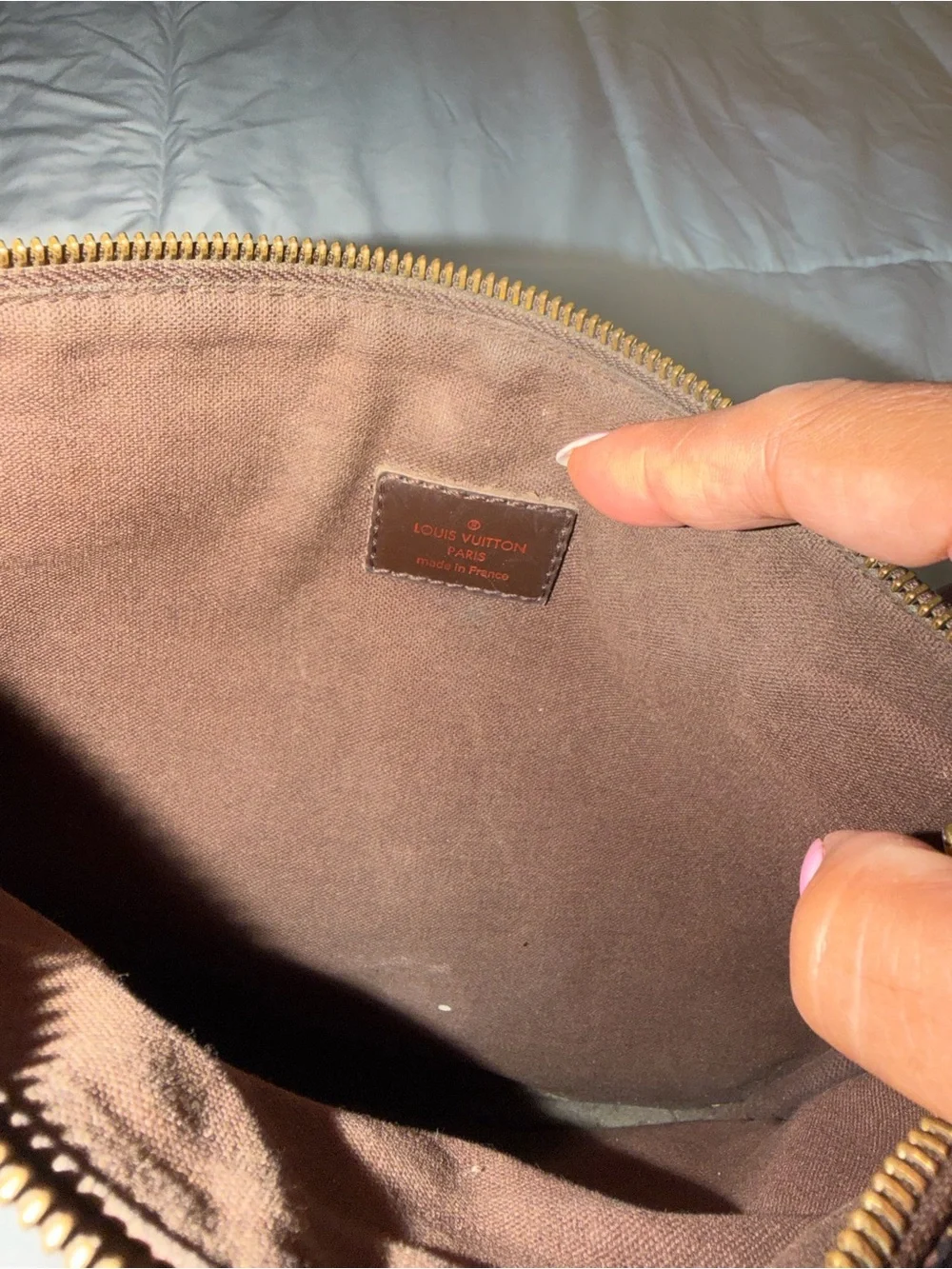 Brown Checkered Louis Vuitton Crossbody Bag
